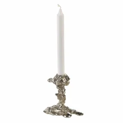 POLSPOTTEN Drip ljusstake L 25 cm Silver
