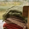 Sale Scandi Living Dune mohair pläd 130x170 cm Plum