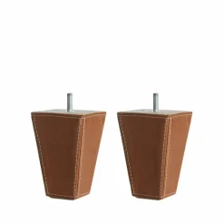 Sale Dux klädda sängben Läder dakota 24 konjak koniska h.12cm 2-pack