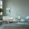 Clearance Warm Nordic Dwell soffa 2-sits tyg barnum 2 sand ben i rökt ek