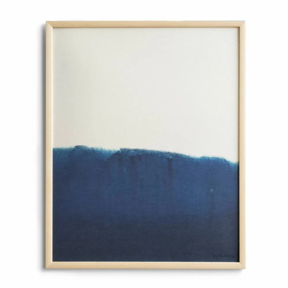 Online Fine Little Day Dyeforindigo ocean 1 poster 40x50 cm Blå-vit