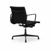 Vitra EA132 Aluminium Chair kontorsstol felt glides 66 nero leather L20-deep black