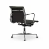 Clearance Vitra EA132 Aluminium Chair kontorsstol felt glides 69 umbra grey leather L50-polished