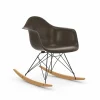 Vitra Eames fiberglass armchair RAR gungstol lönnmedar Elephant hide grey-Basic dark