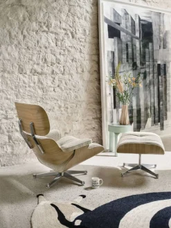 Hot Vitra Eames Lounge Chair & Ottoman new dimensions 04 Bamboo-terra-28 cherry natural-pol. steel-black