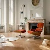 Vitra Eames Lounge Chair & Ottoman new dimensions 07 Brandy-28 cherry natural-pol. steel