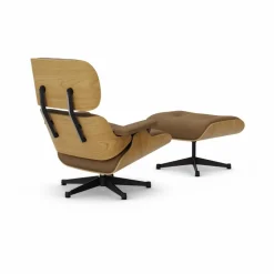 Vitra Eames Lounge Chair & Ottoman new dimensions 75 Camel-26 chestnut natural-pol. steel-black