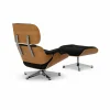 Vitra Eames Lounge Chair & Ottoman new dimensions 68 Chocolate-28 cherry natural-pol. steel