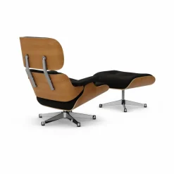 Vitra Eames Lounge Chair & Ottoman new dimensions 68 Chocolate-28 cherry natural-pol. steel