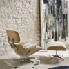 Vitra Eames Lounge Chair & Ottoman new dimensions 97 Cognac-28 cherry natural-pol. steel-black