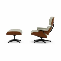 Hot Vitra Eames Lounge Chair & Ottoman new dimensions 03 Cream-sand-31 walnut natural-pol. steel-black