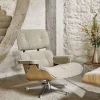 Sale Vitra Eames Lounge Chair & Ottoman new dimensions 01 Ivory-pearl-27 chestnut black-black steel