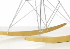 Vitra Eames Plastic Armchair RE RAR gungstol 56 granite grey-chrome-golden maple