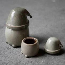 Hot DBKD Eating Santa skål med lock liten Multi