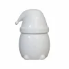 New DBKD Eating Santa skål med lock stor Shiny white