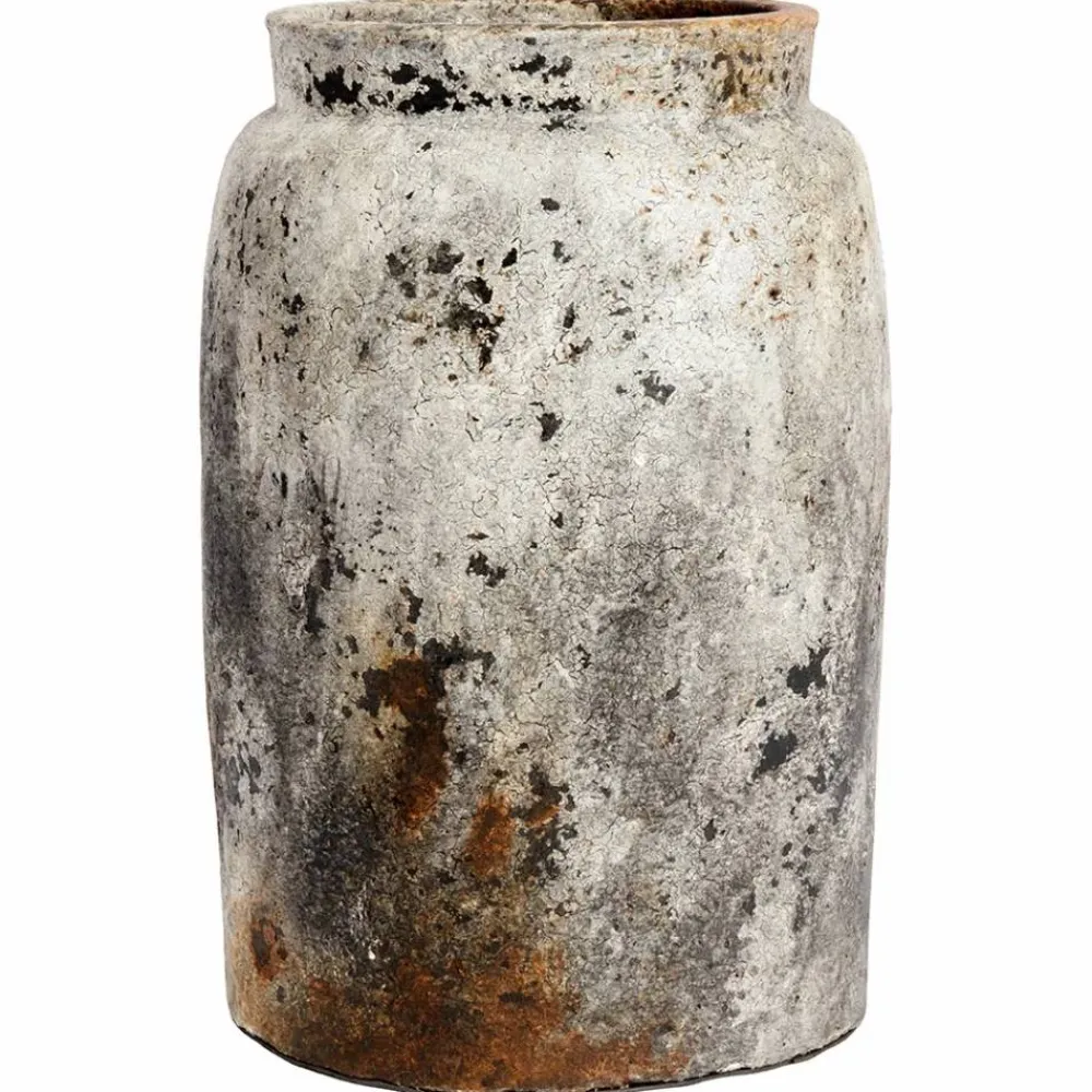 MUUBS Echo kruka Ø26 cm h40 cm Rost-grå