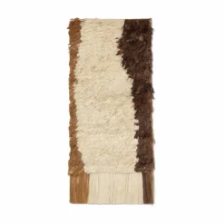 Ferm Living Edge Wall Rug väggbonad 50x110 cm Off-white-Coffee