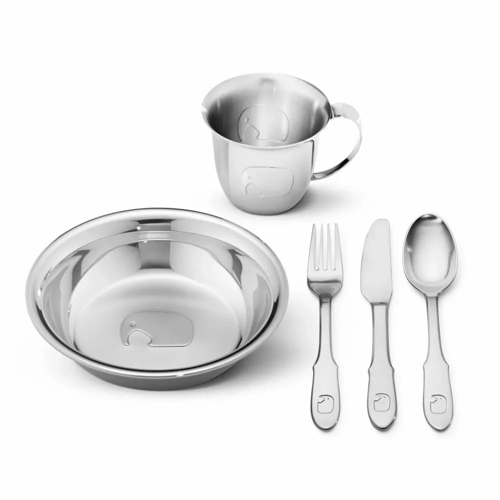 Online Georg Jensen Elephant barnservis 5 delar