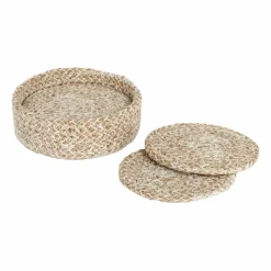 Hot Dixie Ella glasunderlägg Ø10 5 cm 6-pack Beige