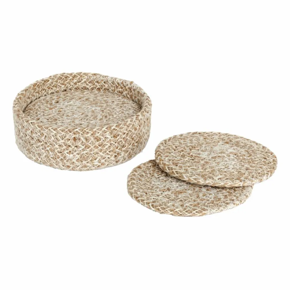Hot Dixie Ella glasunderlägg Ø10 5 cm 6-pack Beige