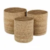 Outlet Dixie Emil förvaringskorg 3-pack small Natur