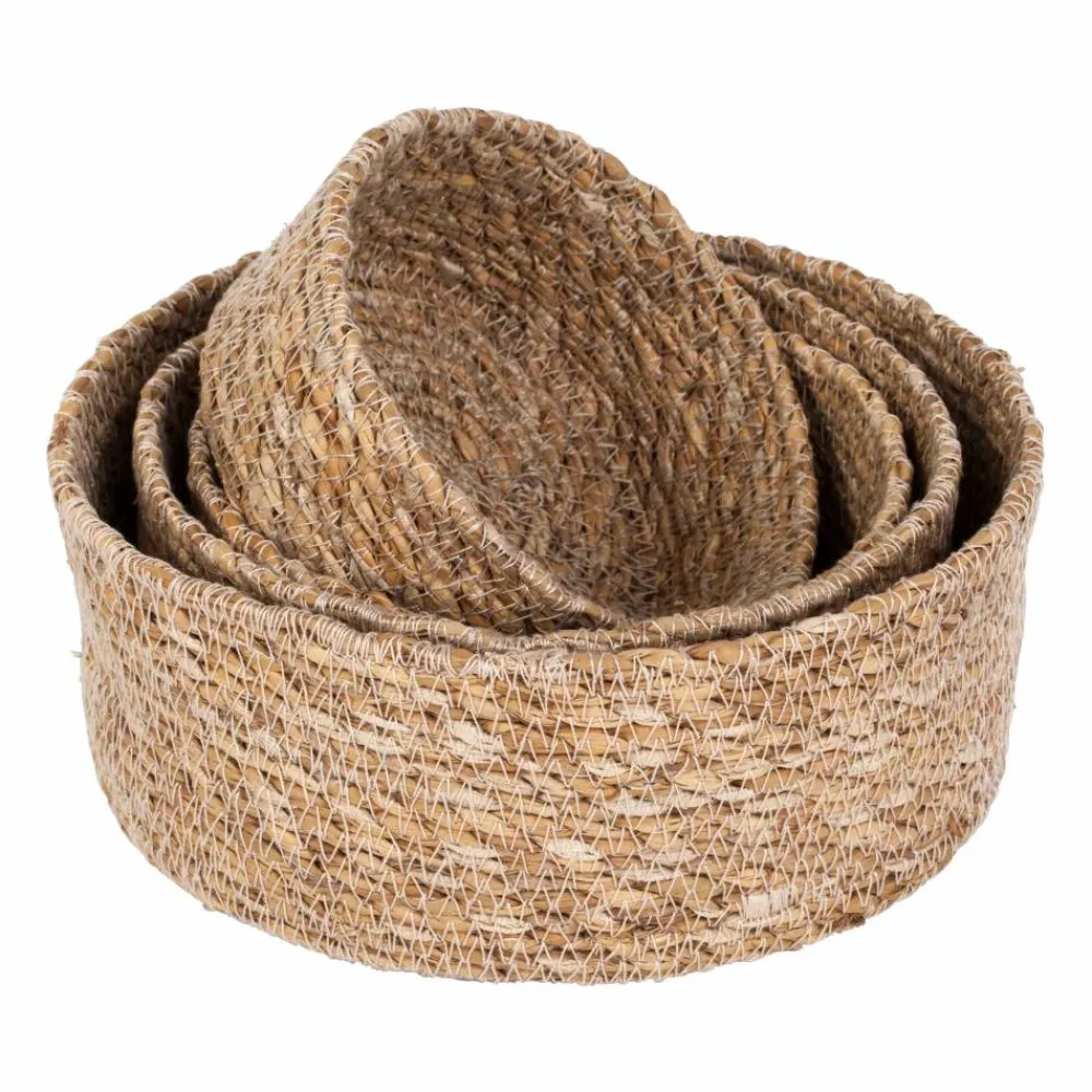 Dixie Emil seagrass korg small 4-pack Natur