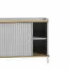 Muuto Enfold Low sideboard Black-Oak-Metal