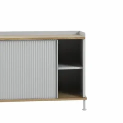 Muuto Enfold Low sideboard Black-Oak-Metal