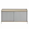 Muuto Enfold sidobord lågt 125x45x63 cm Oak-Grey