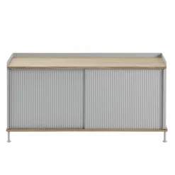 Muuto Enfold sidobord lågt 125x45x63 cm Oak-Grey