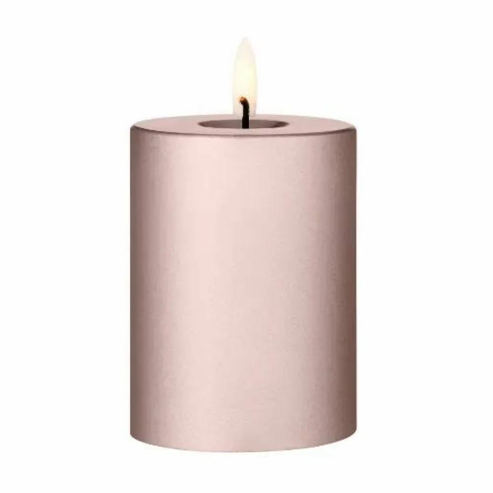 ester & erik blockljus LED 94 Champagne Metallic 10 cm