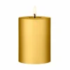 Clearance ester & erik blockljus LED 90 Gold Metallic 10 cm