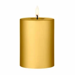 Clearance ester & erik blockljus LED 90 Gold Metallic 10 cm