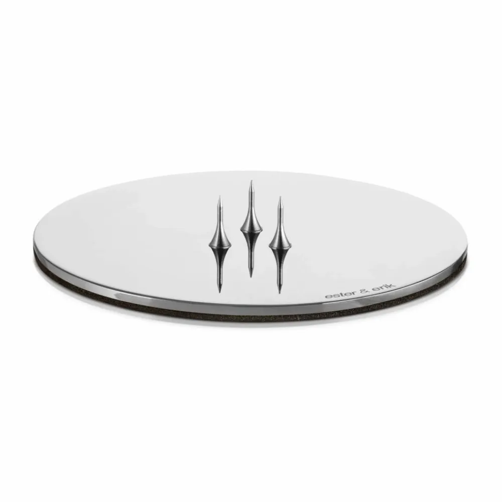 ester & erik ljusfat Ø9 cm blank Silver