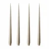 ester & erik ljus 4-pack matt linen grey 32 cm