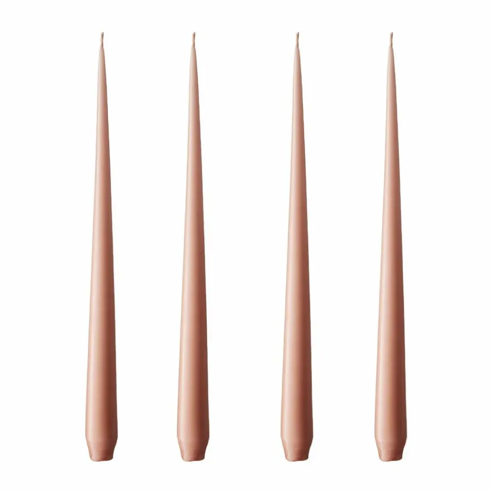 ester & erik ljus 4-pack matt rosy caramel 32 cm
