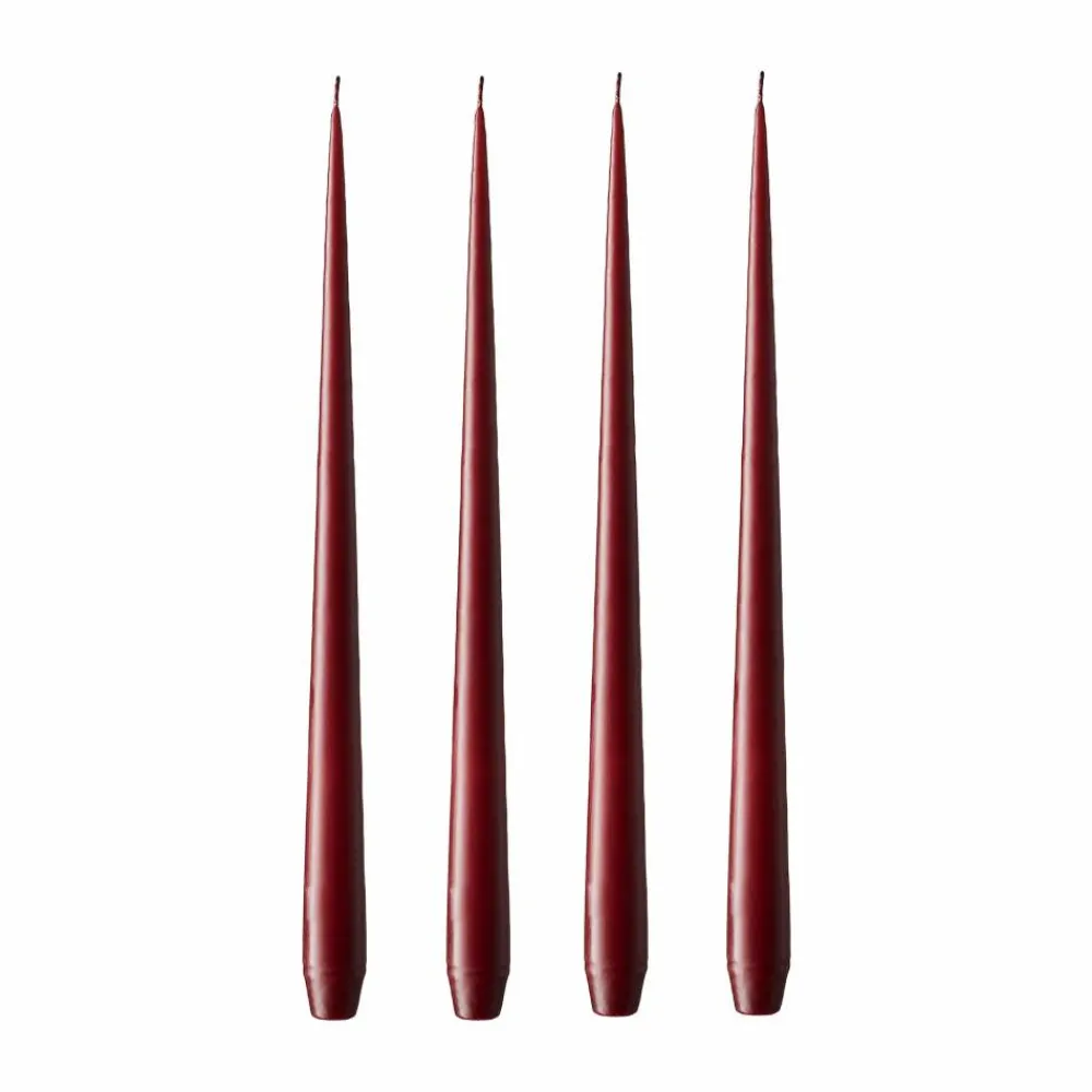 ester & erik ljus 4-pack matt vinröd 42 cm