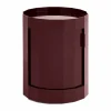HAY Facet Cabinet low sidobord med fötter-hjul 49 cm Burgundy