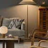 Scandi Living Fair portabel bordslampa Frostat glas-ask
