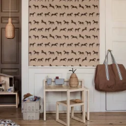 Barn Ferm Living Ferm förvaringslåda med lock papper 2-pack Brun