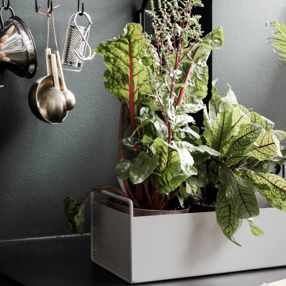 Ferm Living plant box small ljusgrå