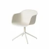 Hot Muuto Fiber armchair swivel base with return kontorsstol White