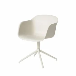 Hot Muuto Fiber armchair swivel base with return kontorsstol White