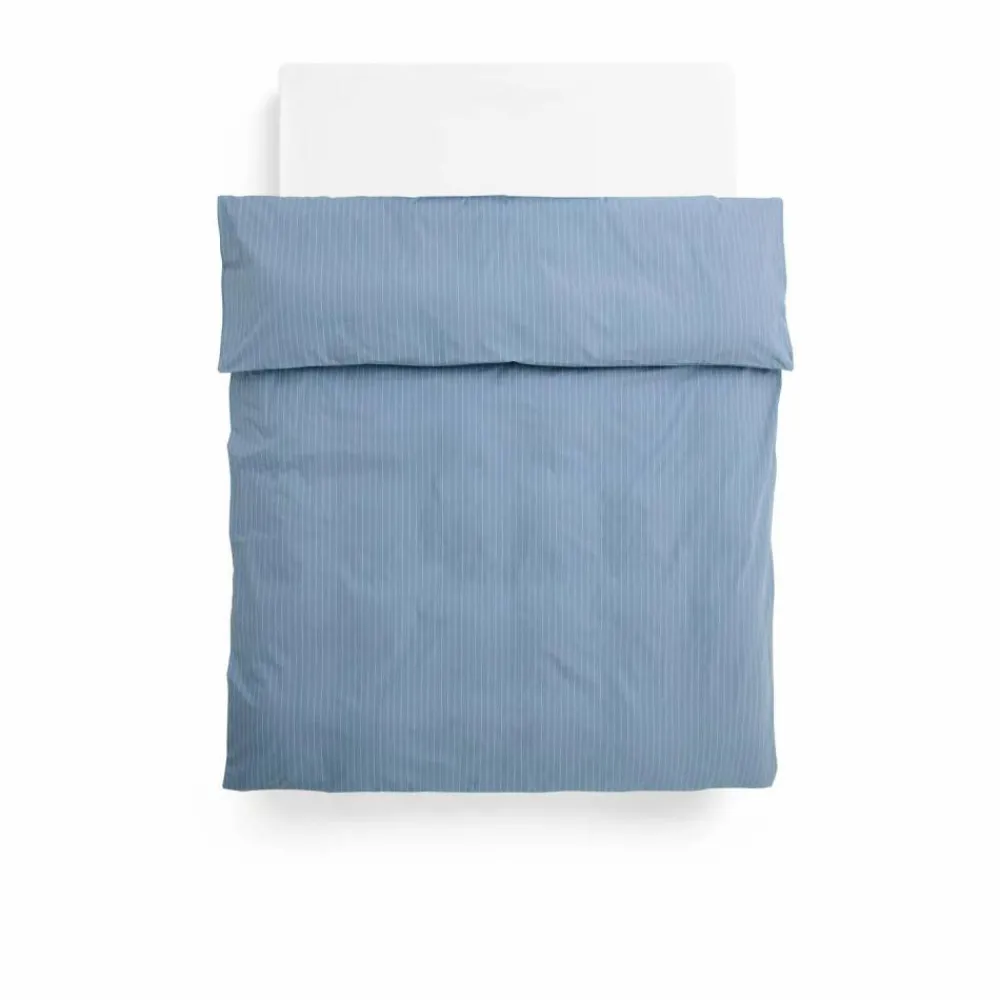 New HAY Fineline påslakan 150x210 cm Blue