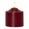 Star Trading Flamme blockljus LED 9 5 cm Röd