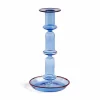 HAY Flare tall ljusstake Light blue-red