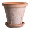 Discount Bergs Potter Fleur kruka med fat 2 delar Rosa Ø25 cm