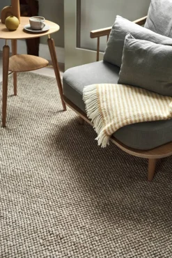Scandi Living Flock ullmatta beige 170x240 cm