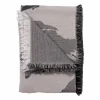 Discount AYTM Floreo pläd 130x170 cm Vit-grå