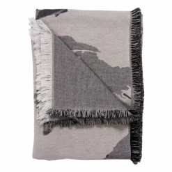 Discount AYTM Floreo pläd 130x170 cm Vit-grå